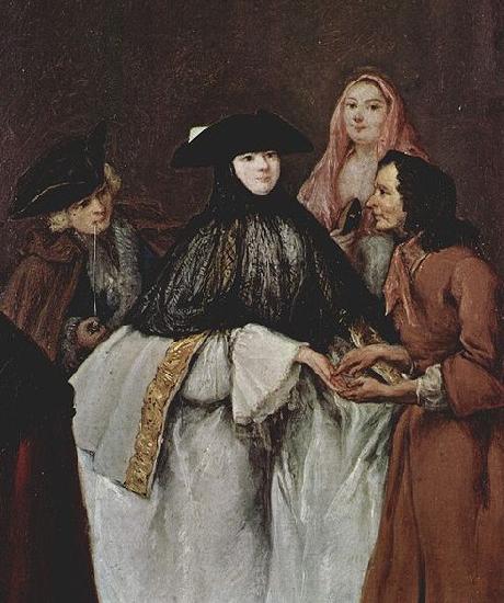 Pietro Longhi Die Wahrsagerin oil painting image